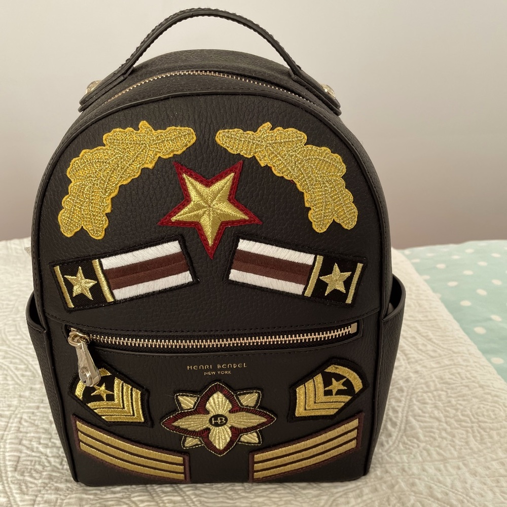 Henri Bendel small black backpack !